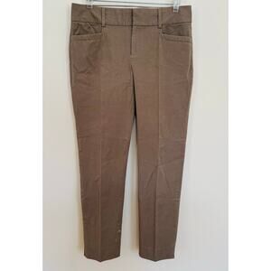 Banana Republic Womens Sunwashed Taupe Jackson Fit Tapered Ankle Pants Size 8